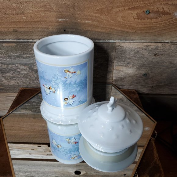 Snow Angels Coffee-Sugar Canister - Gourmet Gifts from Hallmark - Picture 2 of 7